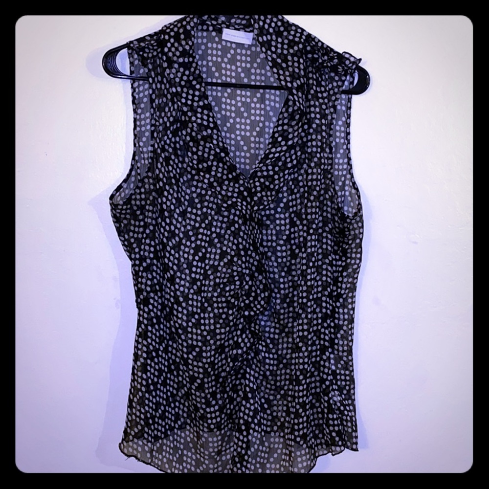 Black and White polka dot Blouse